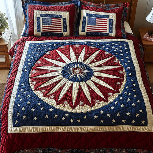 Heritage Mandala Bloom 3-Piece Quilted Bedding Set GFTONL2824
