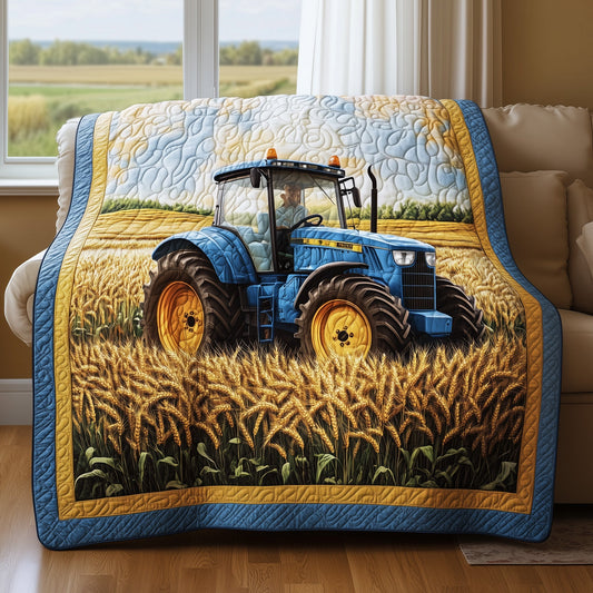 Tractor & Grain Quilted Blanket GFTONL2837