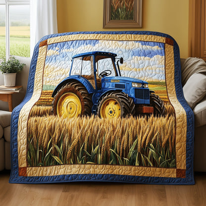 Tractor & Grain Quilted Blanket GFTONL2838