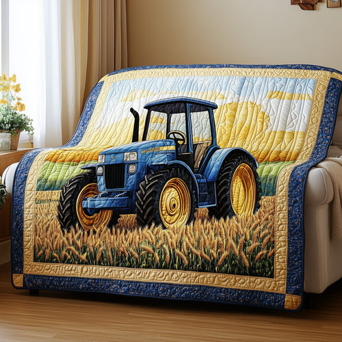Tractor & Grain Quilted Blanket GFTONL2839
