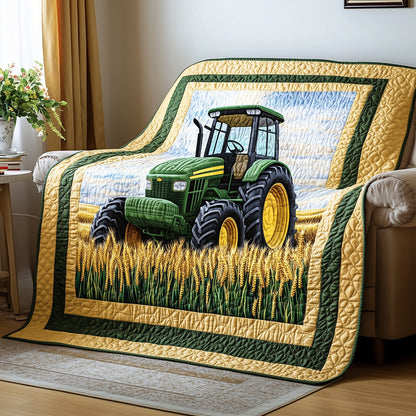 Tractor & Grain Quilted Blanket GFTONL2841