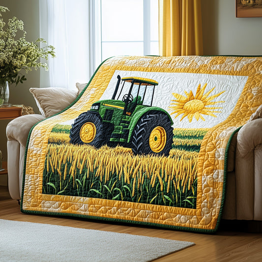 Tractor & Grain Quilted Blanket GFTONL2843