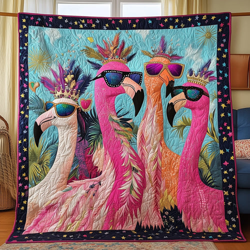 Dancing Flamingo Quilted Blanket GFTONL2863