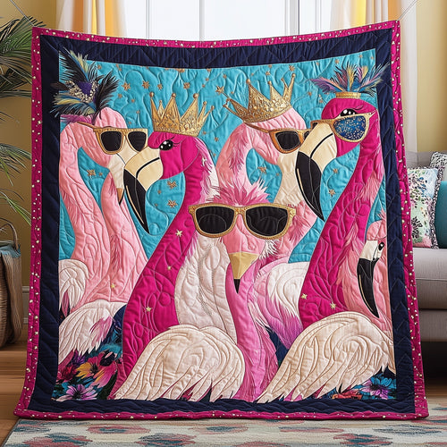 Dancing Flamingo Quilted Blanket GFTONL2864