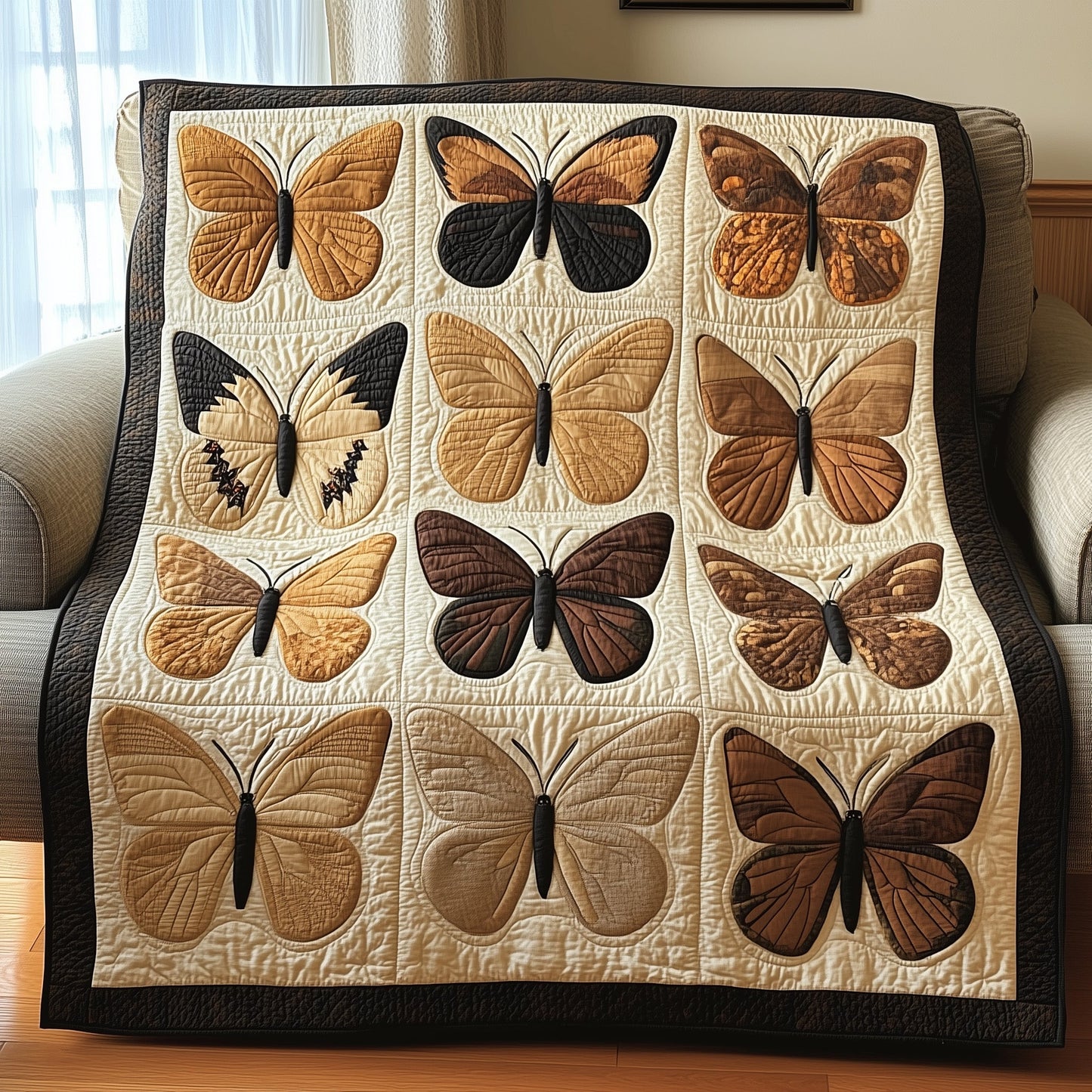 Fluttering Butterfly Quilted Blanket GFTONL2884