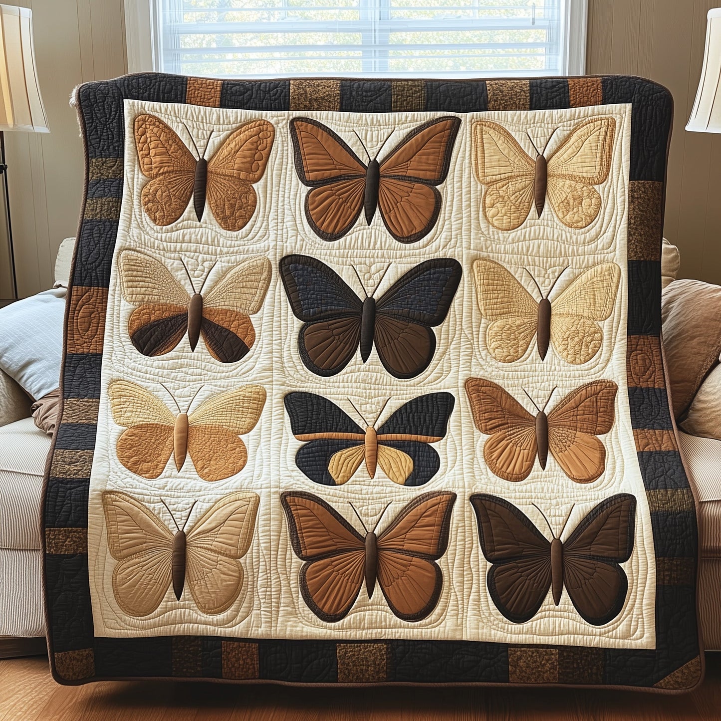 Fluttering Butterfly Quilted Blanket GFTONL2886