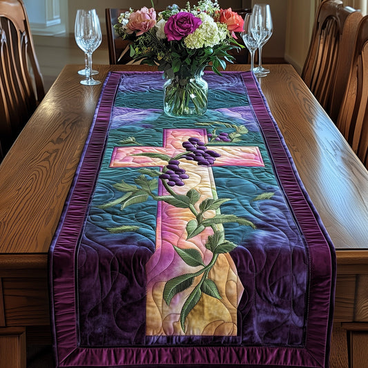 Grapes of Grace Quilted Table Runner GFTONL2919