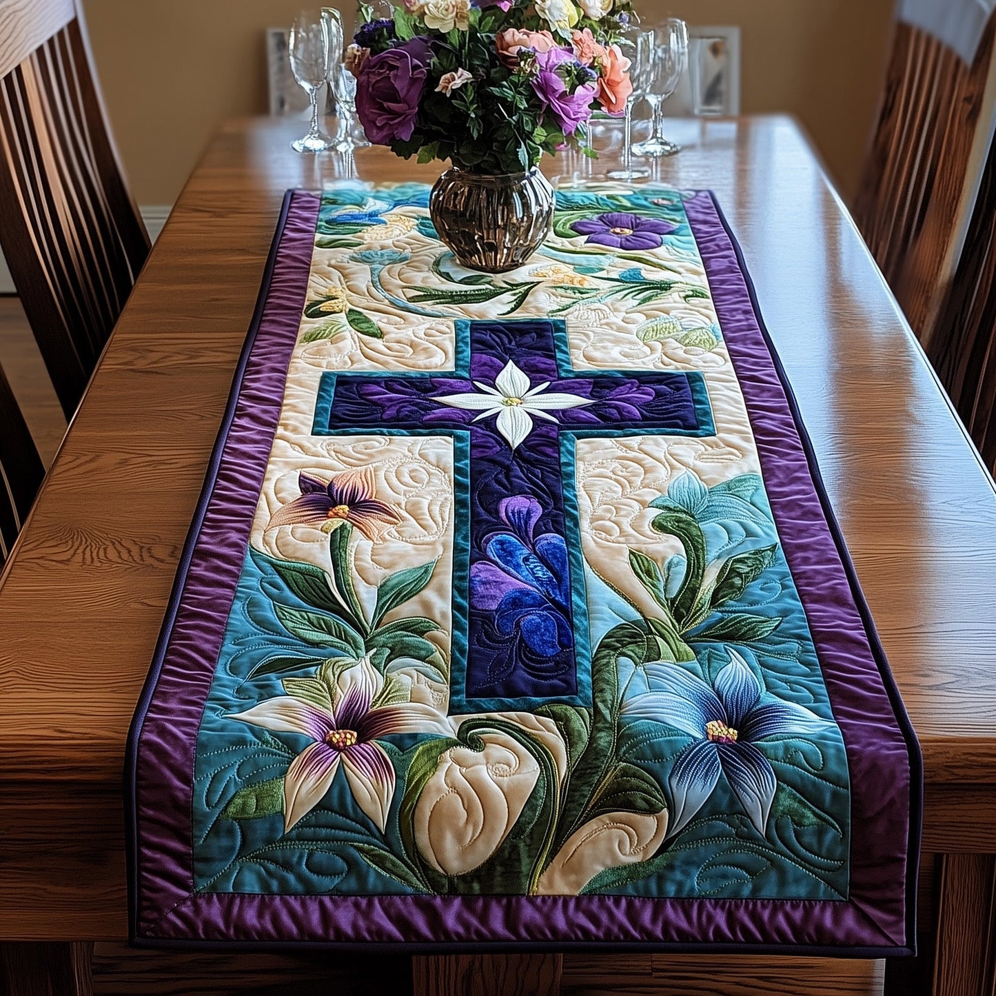 Easter Serenity Quilted Table Runner GFTONL2928