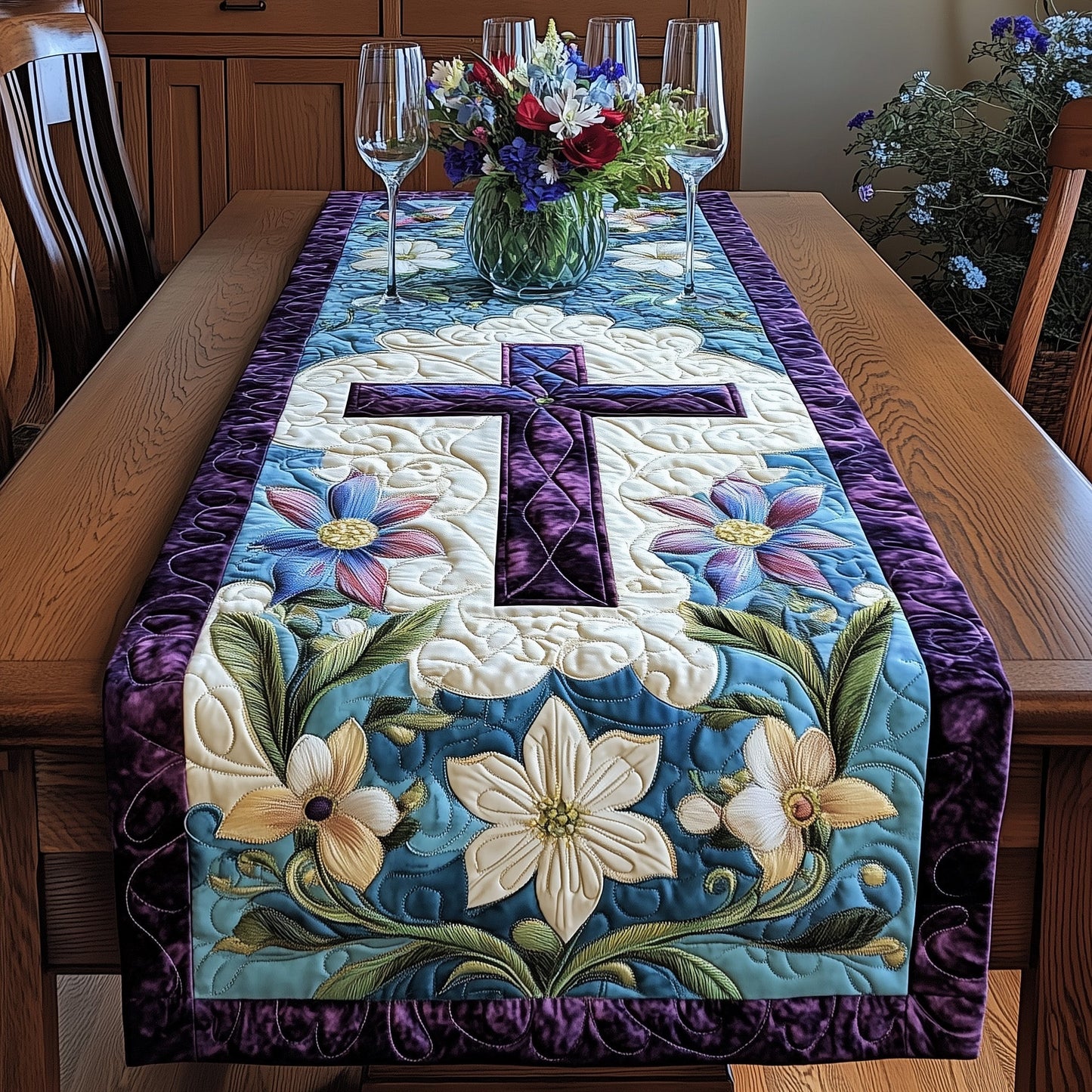 Easter Grace Quilted Table Runner GFTONL2933