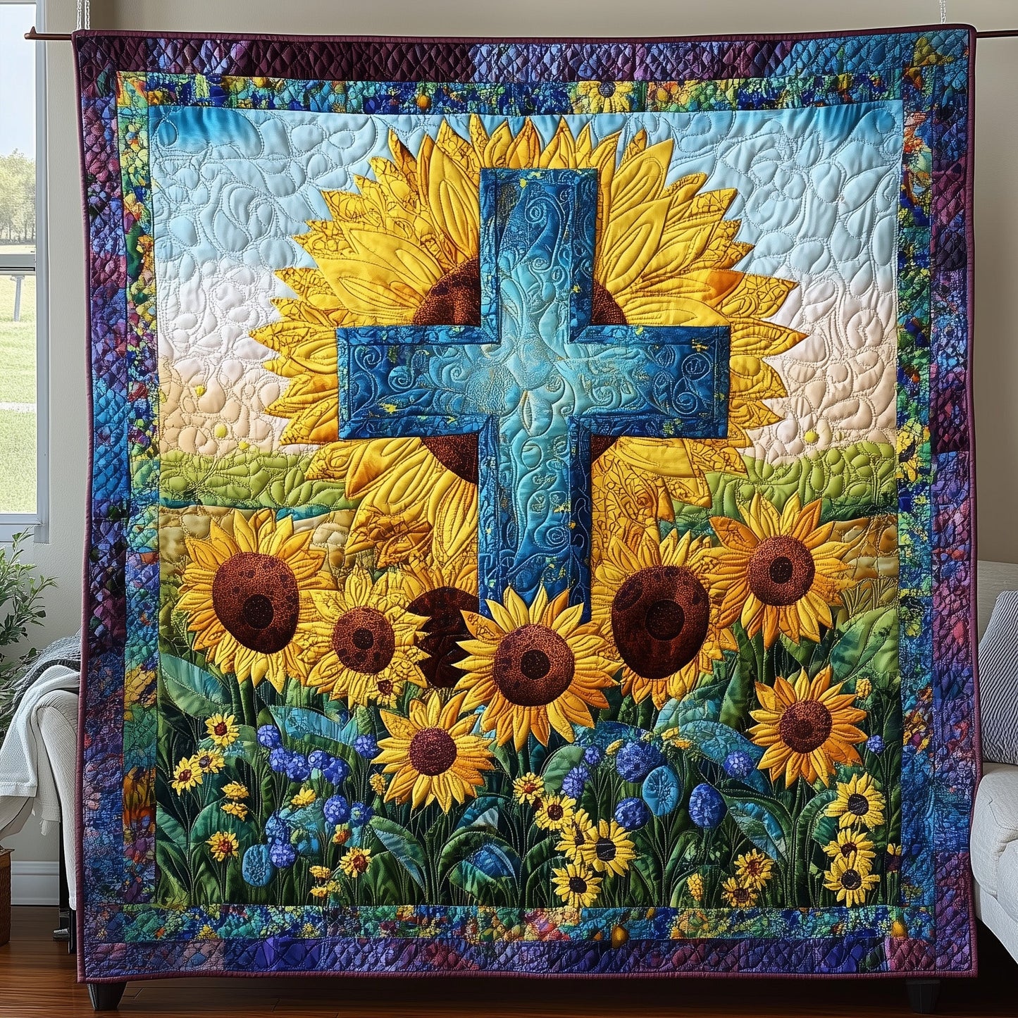 Radiant Faith Quilted Blanket GFTONL2953