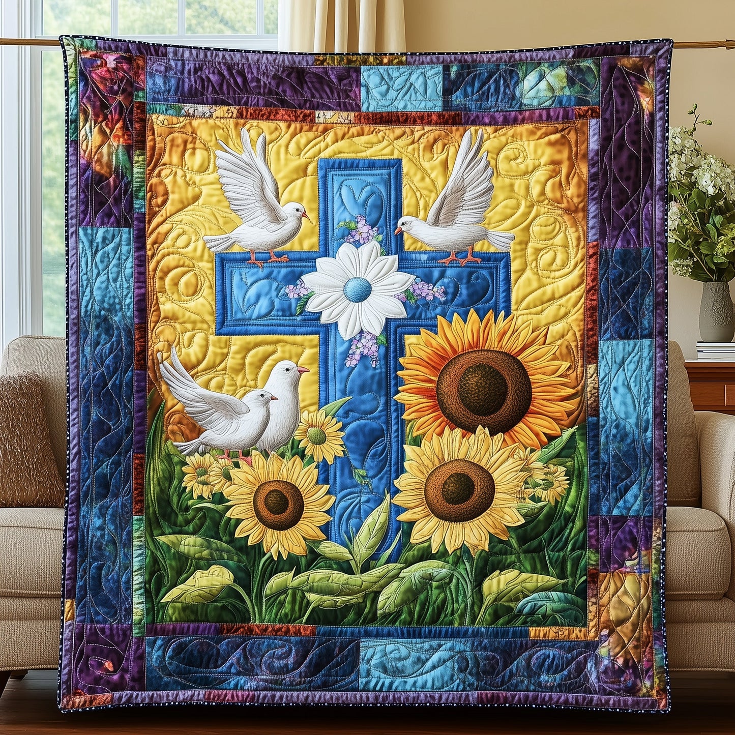 Radiant Faith Quilted Blanket GFTONL2958