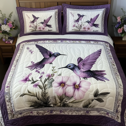 Hummingbird 3-Piece Quilted Bedding Set GFTONL295