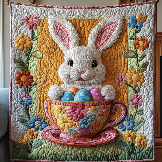 Cup Of Easter Quilted Blanket GFTONL2993