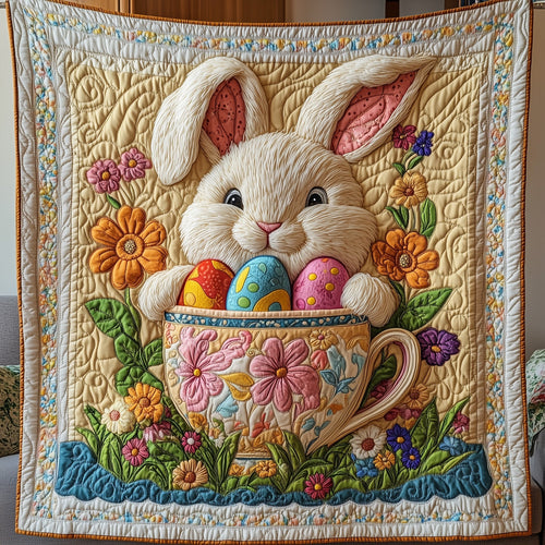 Cup Of Easter Quilted Blanket GFTONL2994