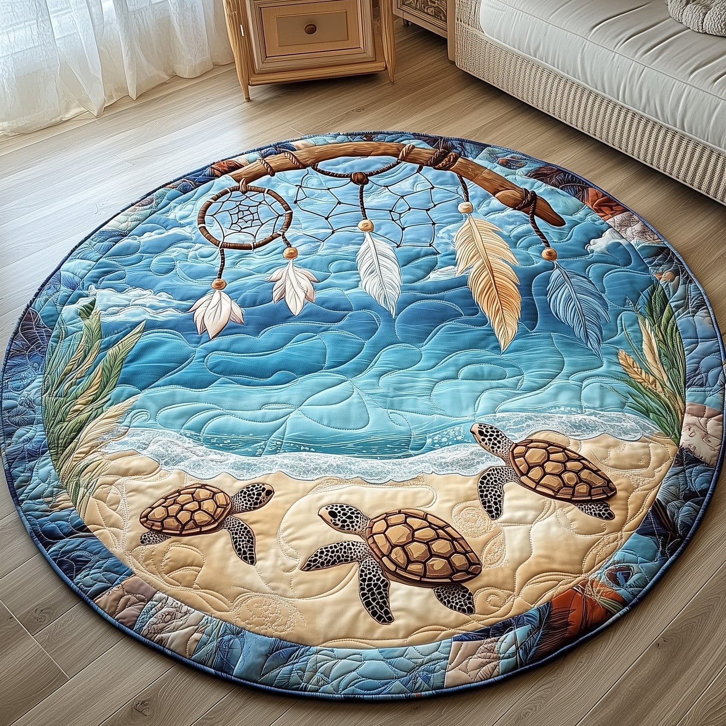 Ocean Guardian Quilted Round Mat GFTONL3063