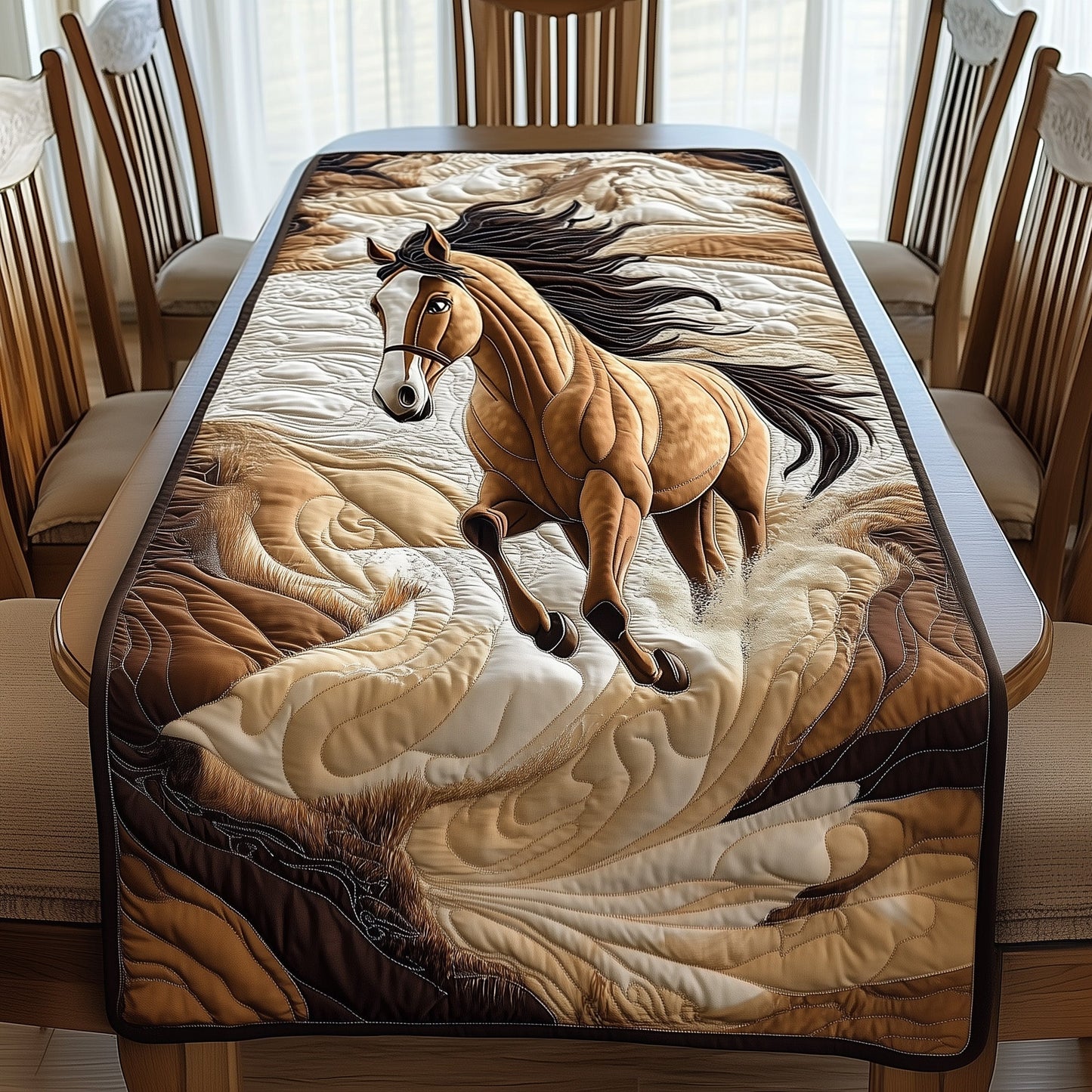 Horse Quilted Table Runner GFTONL3069