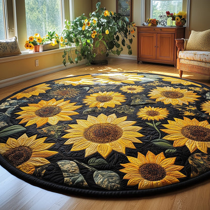 Sunflower Charm Quilted Round Mat GFTONL3073