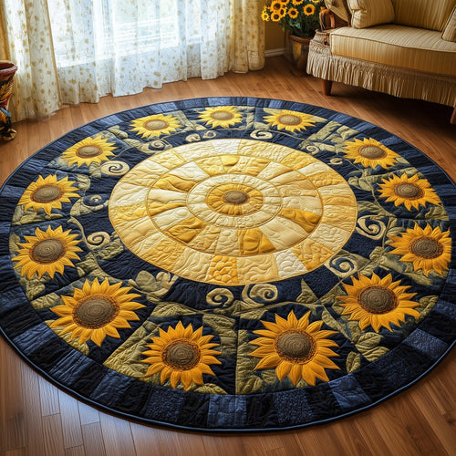 Sunflower Charm Quilted Round Mat GFTONL3075