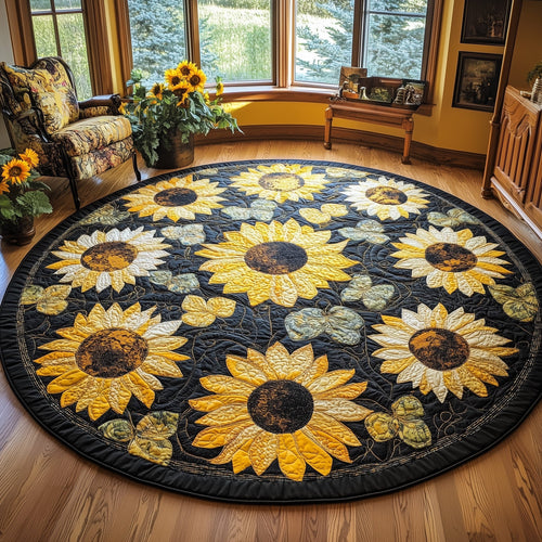 Sunflower Charm Quilted Round Mat GFTONL3080