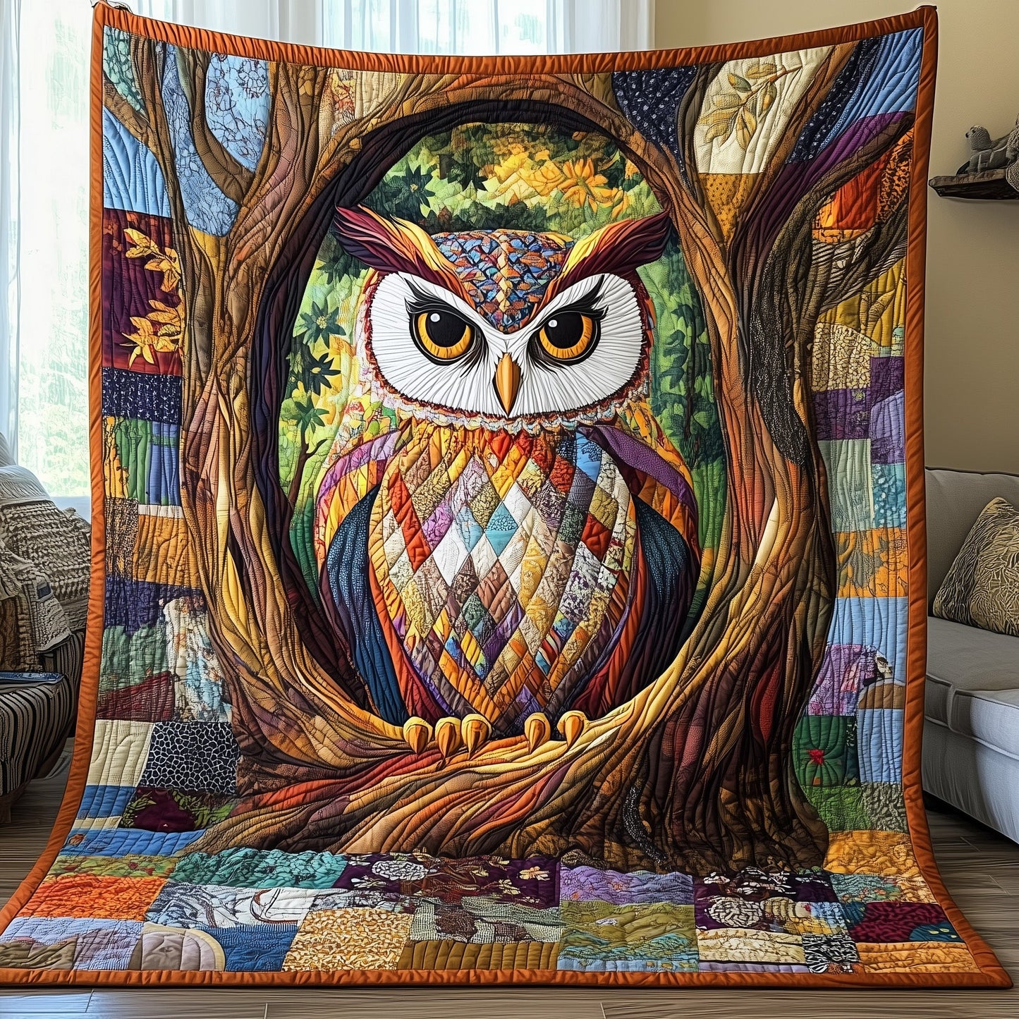 Owl Quilted Blanket GFTONL3107