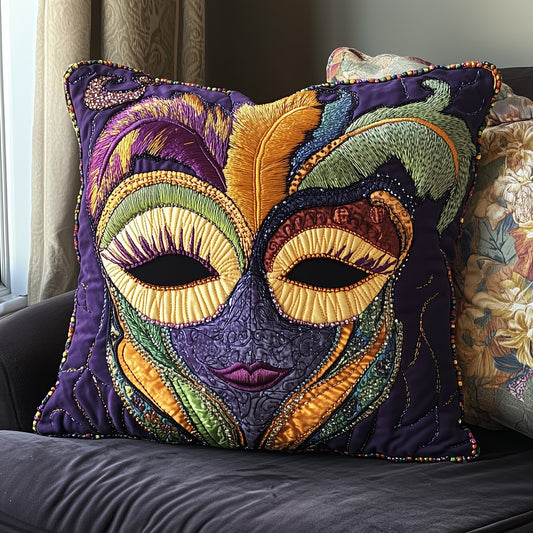 Mardi Gras Masquerade Quilted Pillow Case GFTONL3127