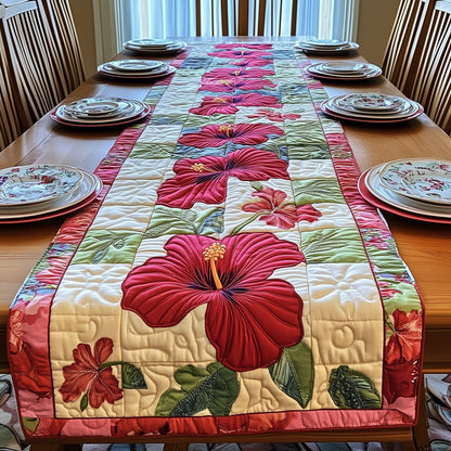 Hibiscus Charm Quilted Table Runner GFTONL3144