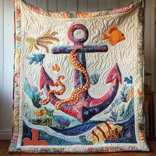 Marine Anchor  Quilted Blanket GFTONL3204