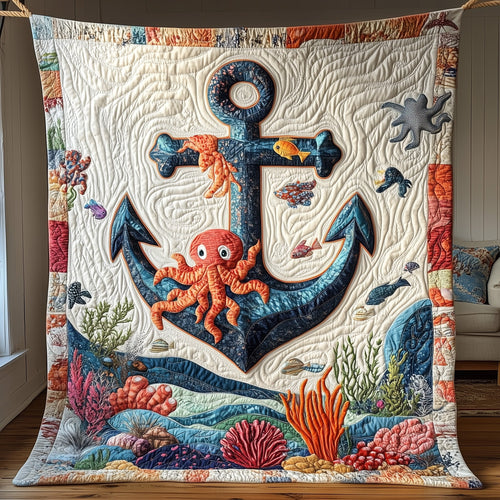 Marine Anchor  Quilted Blanket GFTONL3212
