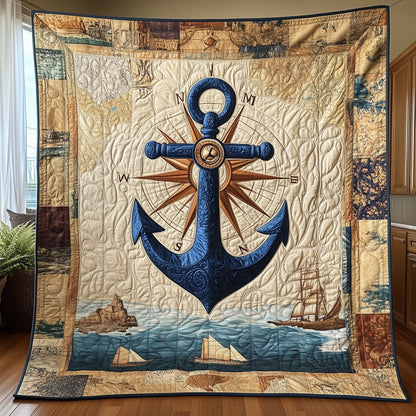 Discovery Anchor Quilted Blanket GFTONL3214