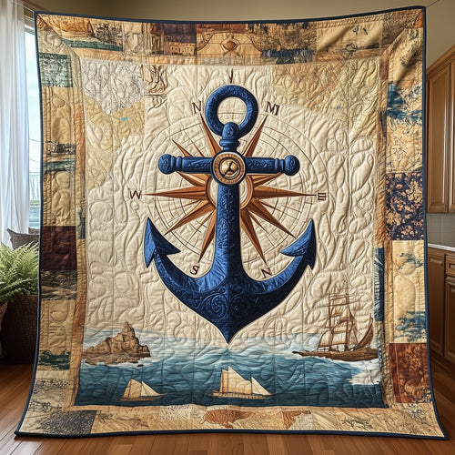 Discovery Anchor Quilted Blanket GFTONL3214