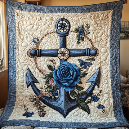 Blue Anchor Quilted Blanket GFTONL3231