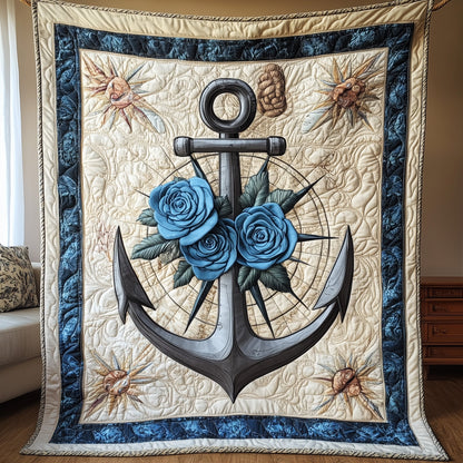 Blue Anchor Quilted Blanket GFTONL3232