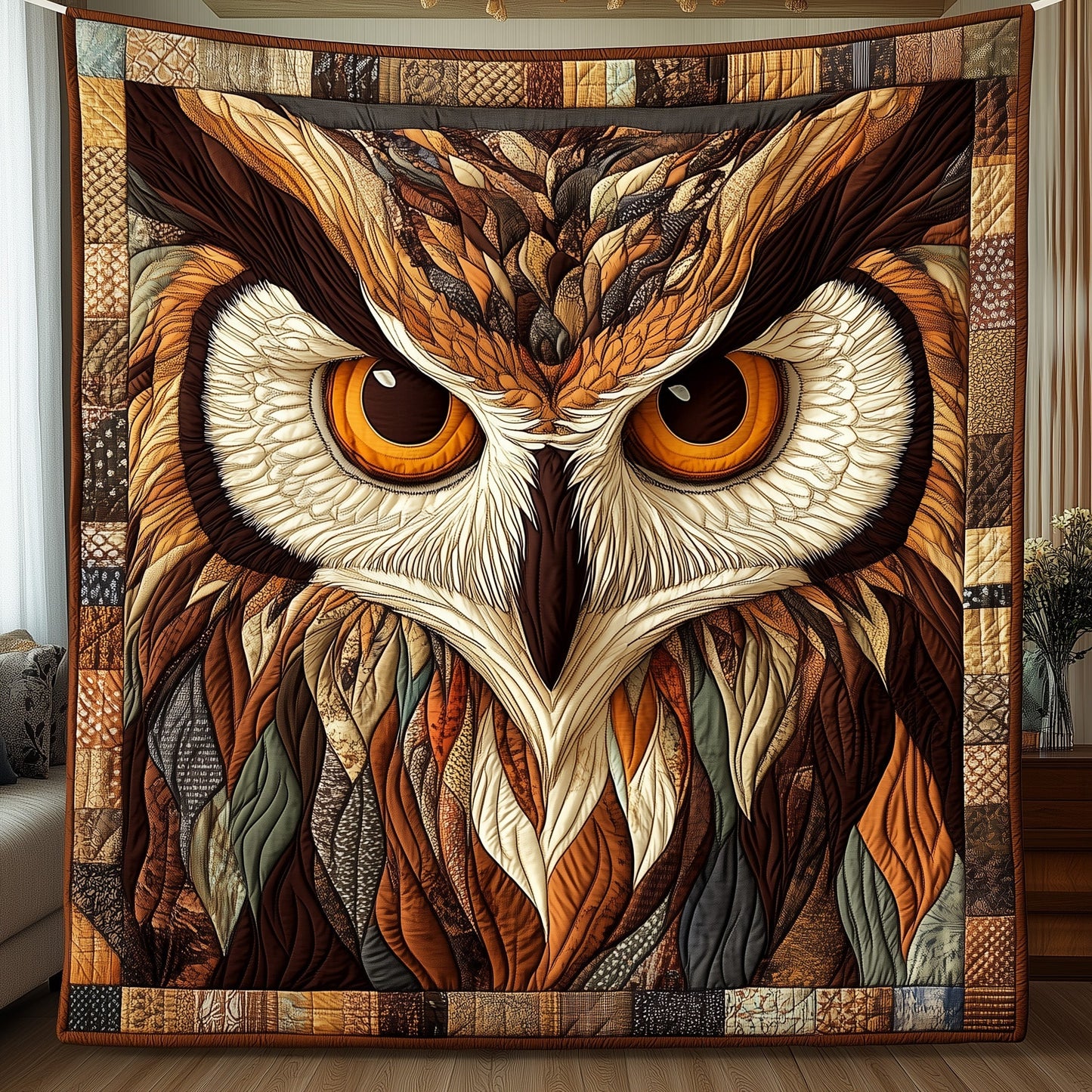 Majestic Owl Quilted Blanket GFTONL3269