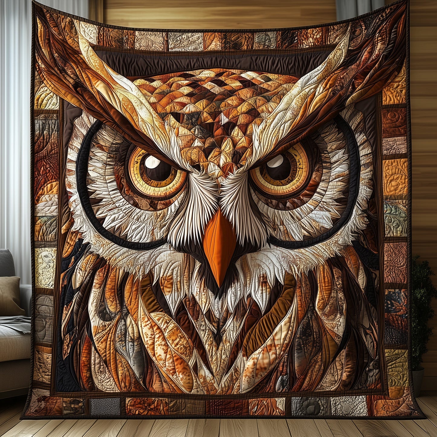Majestic Owl Quilted Blanket GFTONL3273