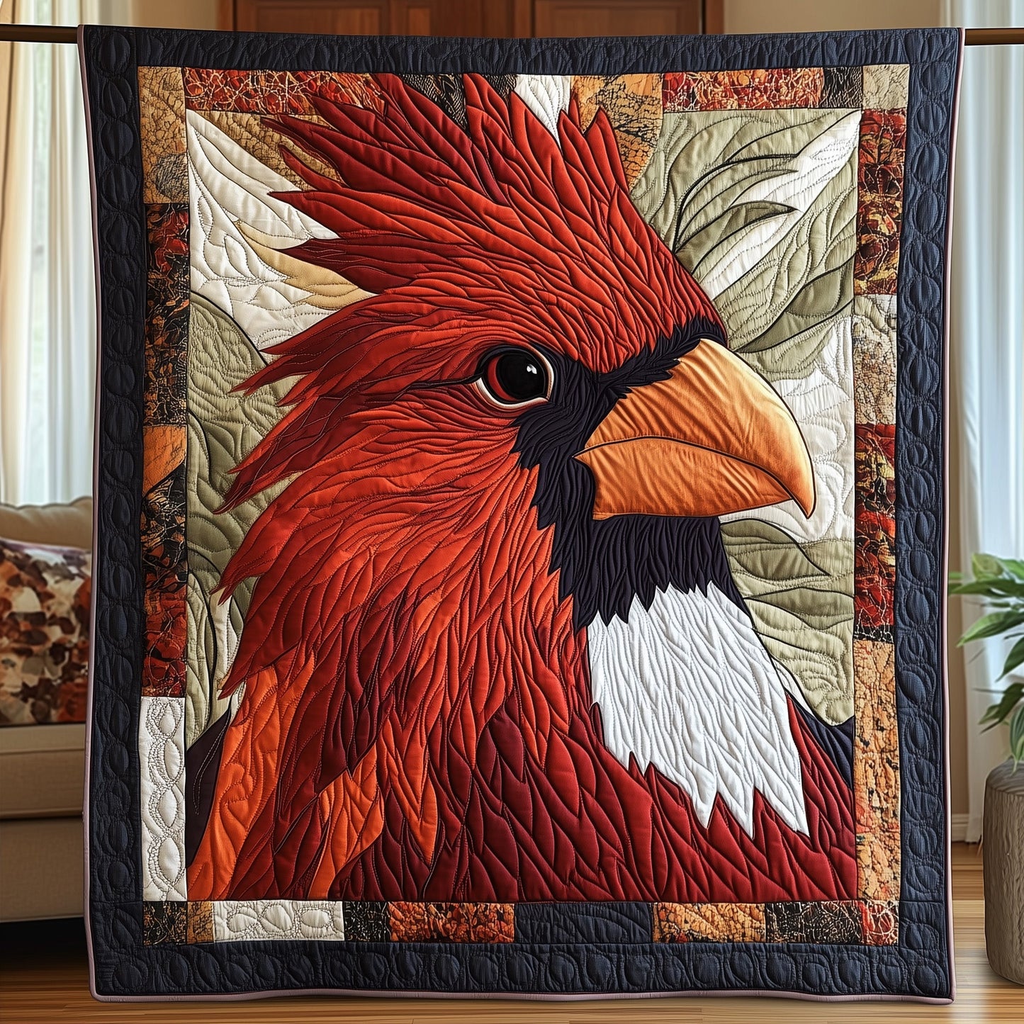Regal Cardinal  Quilted Blanket GFTONL3283