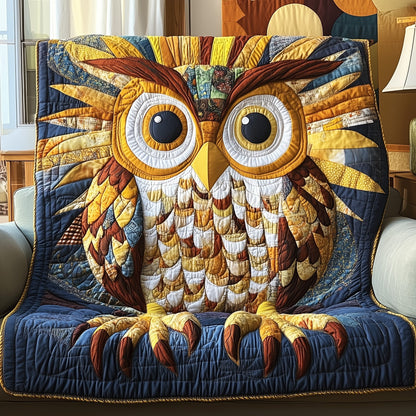 Quirky Owl Quilted Blanket GFTONL3308
