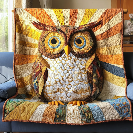 Quirky Owl Quilted Blanket GFTONL3311