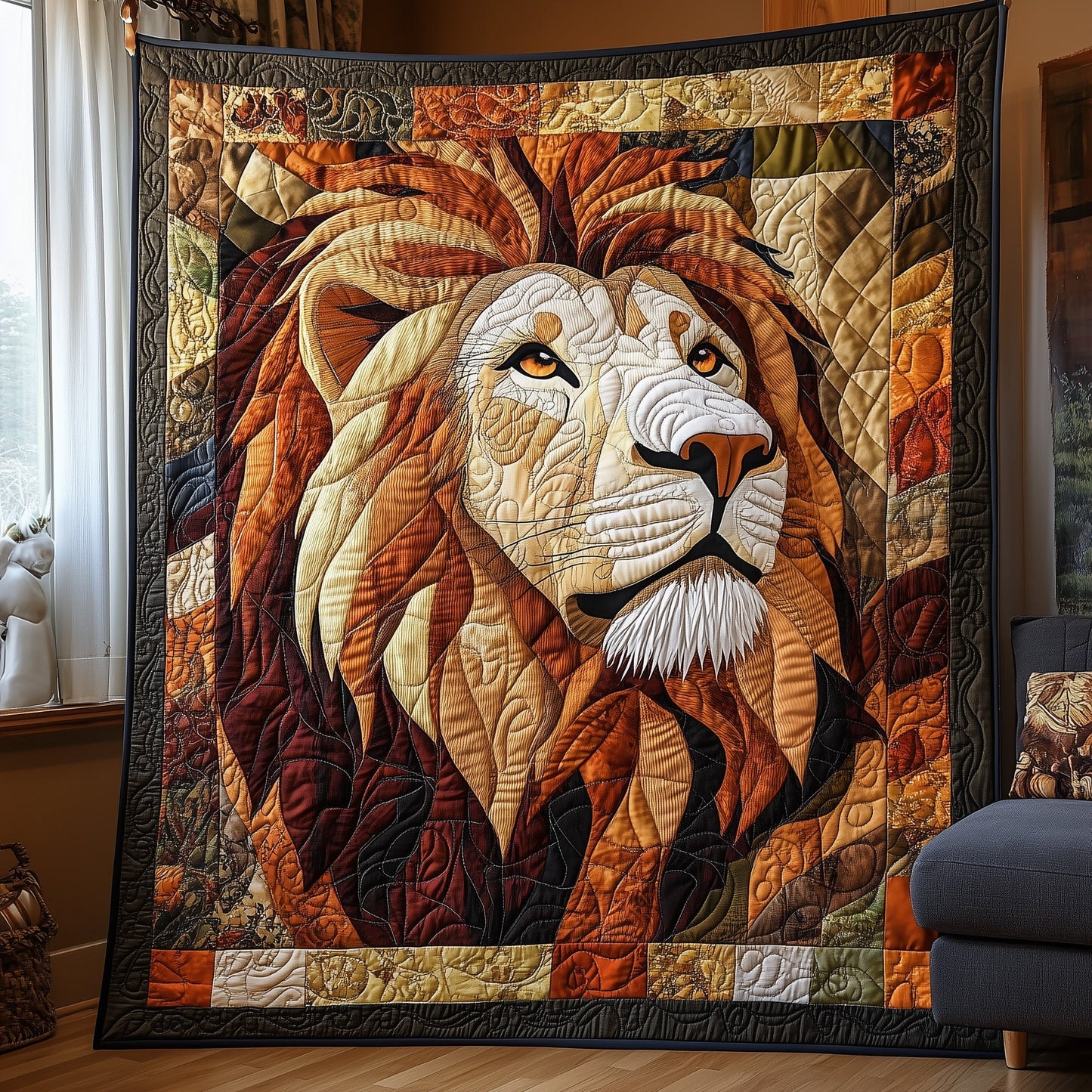 Throne of the Wild Quilted Blanket GFTONL3345