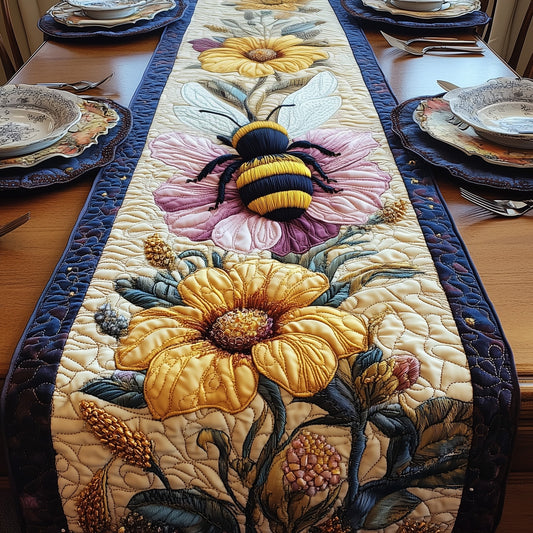 Bee Harmony Quilted Table Runner GFTONL3354