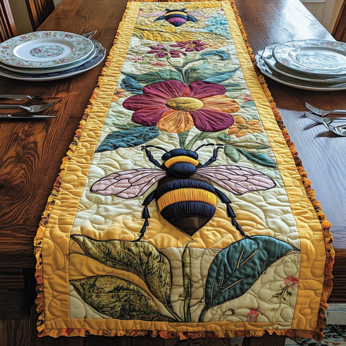 Bee Harmony Quilted Table Runner GFTONL3357