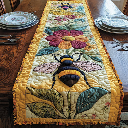 Bee Harmony Quilted Table Runner GFTONL3357