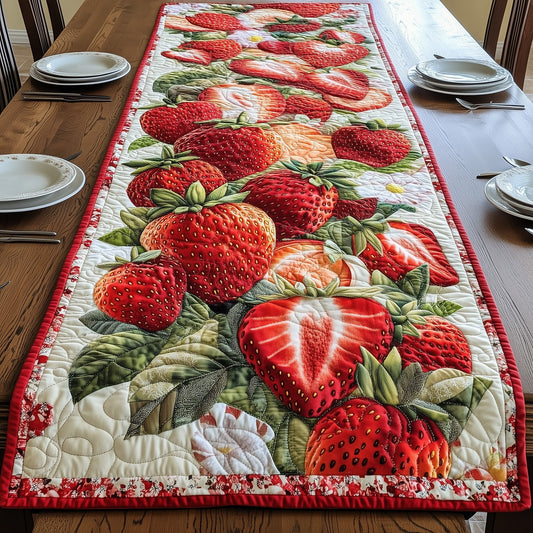 Strawberry Delight Quilted Table Runner GFTONL3361