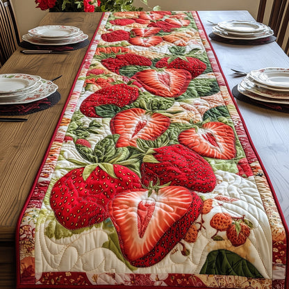 Strawberry Delight Quilted Table Runner GFTONL3363