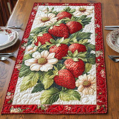 Strawberry Treat Quilted Table Runner GFTONL3367