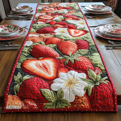 Strawberry Treat Quilted Table Runner GFTONL3368