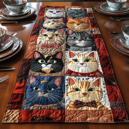 Vintage Cat Quilted Table Runner GFTONL3372