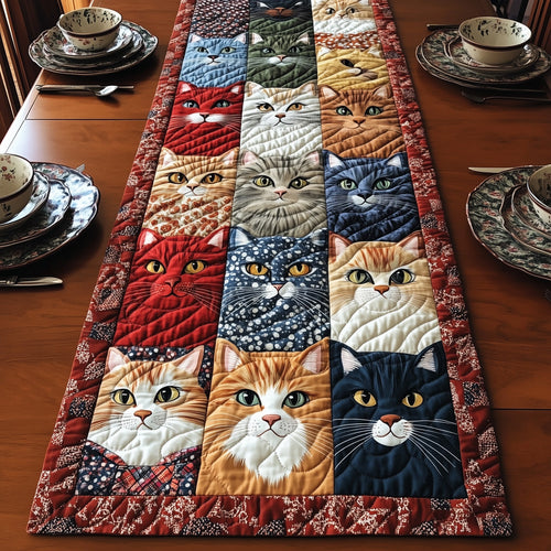 Vintage Cat Quilted Table Runner GFTONL3376