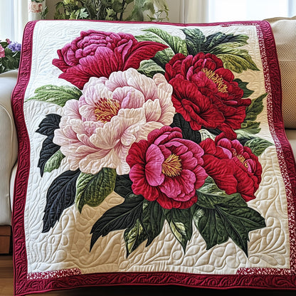 Vintage Floral Bouquet Quilted Blanket GFTONL3383