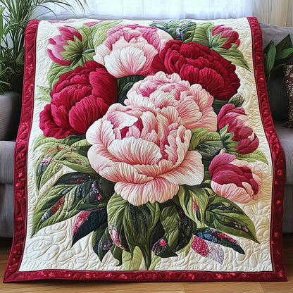 Vintage Floral Bouquet Quilted Blanket GFTONL3388