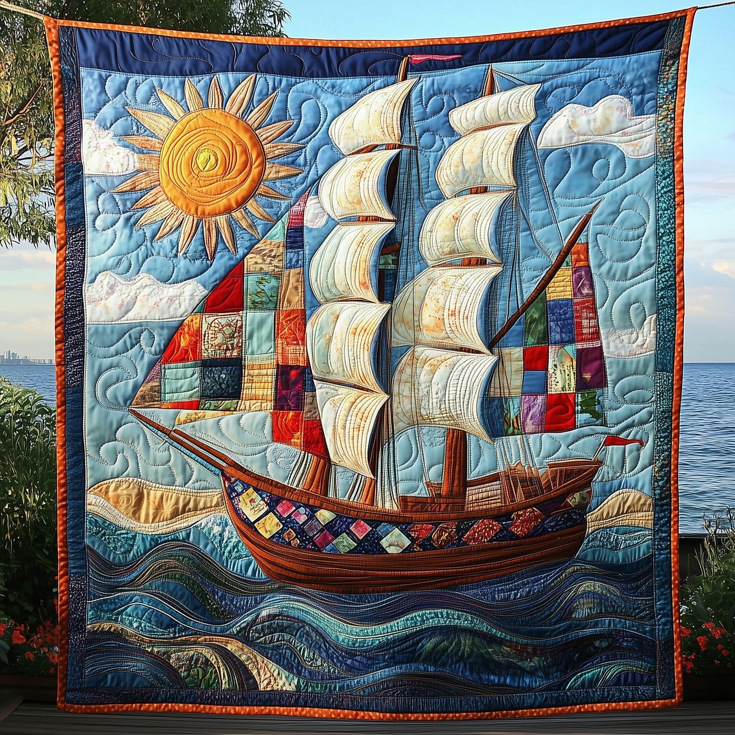 Sunshine Sailing Quilted Blanket GFTONL3471